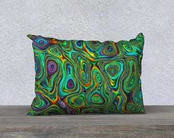abstract pillow cover, abstract art pillow, colorful pillow case, throw pillow, accent pillow cover, custom pillow cover, bright pillow
