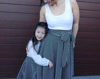 12102 @ 22102 Mummy and Me Glamour Swirl Circle Skirt PDF Pattern