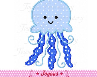 Instant Download Jellyfish Applique Machine Embroidery Design NO:2365