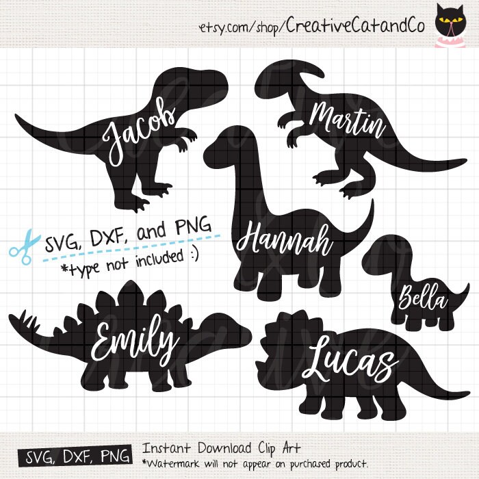 Download Dinosaur Silhouette SVG Files for Cricut or Silhouette Cute