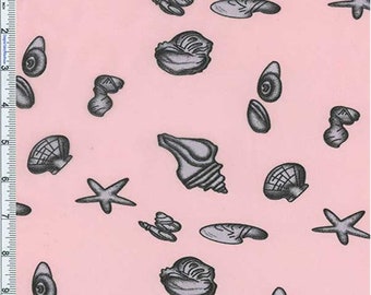 Pink Seashell Chiffon, Fabric By The Yard