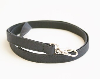 Solid Dark Gray Skinny Lanyard - Thin Lanyard with Swivel Clasp - 1/2 Inch Key Lanyard - Mens Key Strap - Teacher Lanyard - 19.5 Inch Drop