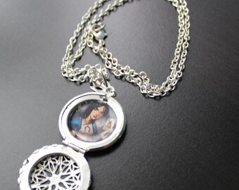 Alice: Madness Returns American McGee's Alice - photo locket necklace pendant SWAROVSKI crystal