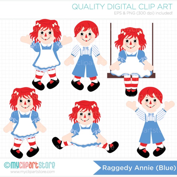 Clipart Raggedy Annie / Rag Doll cute doll doll clipart