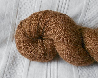 Nutmeg silk/alpaca laceweight yarn