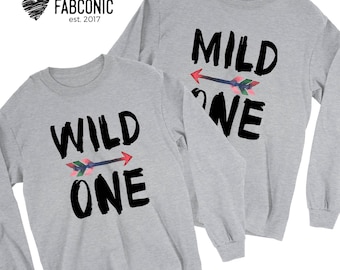 Mild One, Wild One, Best Friend Sweatshirts, Mild One Wild One Sweatshirt, Best Friend Matching Sweatshirts, Best Friend Sweaters