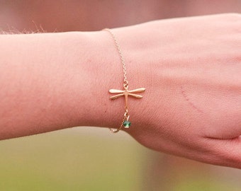 Dragonfly Bracelet - Dragonfly Jewelry - Dainty Bracelet - Delicate Dragonfly Bracelet - Dragonfly Charm - Dragon fly jewelry - Dragonflies