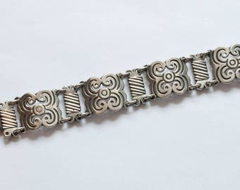 Vintage Mexican Sterling Silver Bracelet