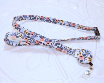 Rifle Paper Co Breakaway Safety Lanyard With Retractable Id Badge Holder - Teacher Lanyard
