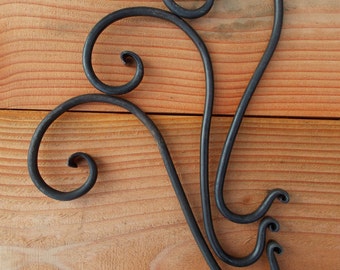 Christmas Stocking Hanger- Hand Forged Mantle Hook- ONE Hanger