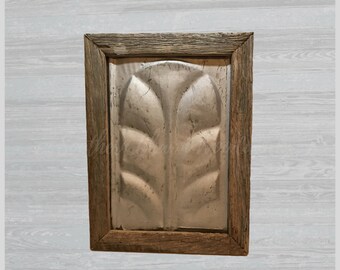 Framed Farmhouse Antique Ceiling Tin Sku: 195