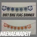 Dirt Bike Party Name Banner
