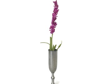 Metawa Pewter Bud Vase - Made in Holland, Minimalist Design Vase, Mid Century, Danish Modern Pewter