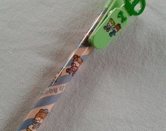 Vintage japan Ribbon Bobby & Kate jumpo pencil with memo clip