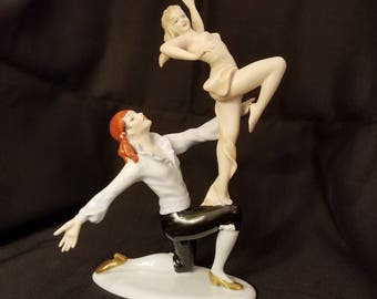 11" x 9" Wallendorf Porcelain Flamenco Dancer