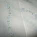 Swiss Embroidered Cotton Insertion ~ Blue and White Insertion for Heirloom Sewing ~ Embroidered Garland on Swiss Batiste