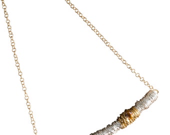 Silver Stem Necklace