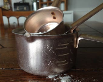 Vintage, Copper Measuring Spoons (Set of 3)