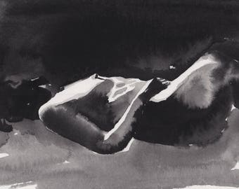 Floored - Original ink drawing