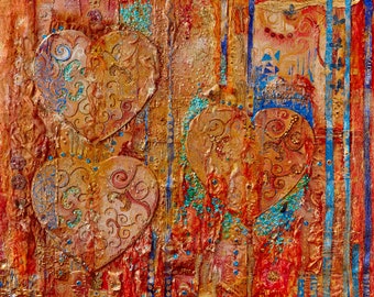 One Love Mixed Media Wall Art