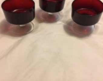 Ruby Red Dessert Cups/Bowls