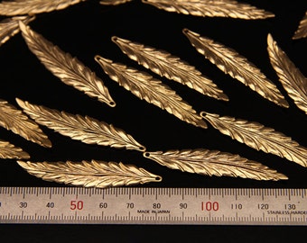8pcs - plated matt gold tin part findings