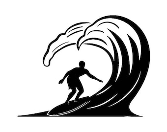 Surf Board 2 Surfboard Surfing Logo Surfer Wave Beach Sport