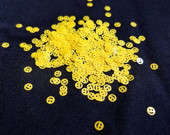 glitter shapes-bright yellow happy faces/smiley faces/emojis STOP! ORDER this HERE https://etsy.me/2Ju5VMu