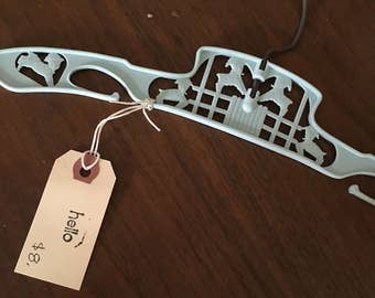 1950s Light blue childrens lamb hanger.