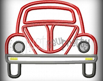 Beetle Bug Car Embroidery Applique Design