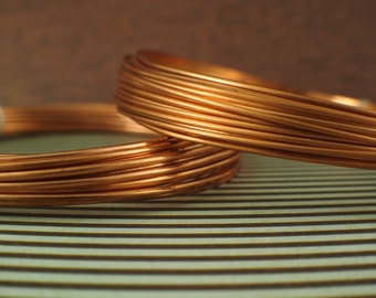 Half Hard Copper Wire - Solid Raw Metal - You Pick Gauge - 100% Guarantee - 16, 18, 19, 20, 21, 22, 24