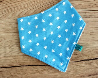 Baby boy bandana bib, Drool bib, Teething bib, Baby Christmas gift, New baby boy gift, Star baby shower gift, Baby accessories, Baby bibs