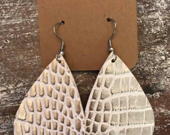 Gold Patterned Tear Drop