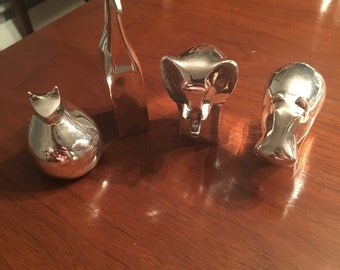 Dansk silver plated Paperweight collection vintage