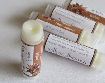 Anise Lip Balm - 100% natural - Buy 3 lip balms, get 1 free