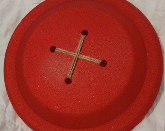 Glitter Frisbee Buttons