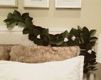 Paper Magnolia Leaf Garland