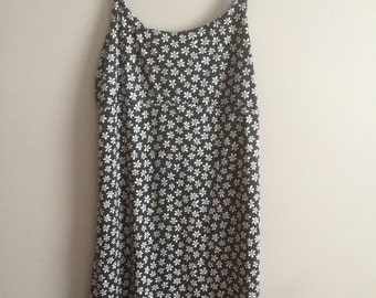 Grunge Daisy Spaghetti Strap Dress
