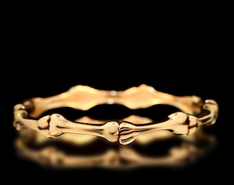 Bone Bangle Brass Bones Anatomical Jewelry