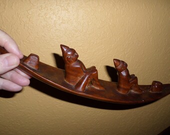 wooden canoe etsy