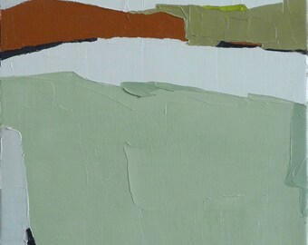 Plain Verse - 9x12 Oil Painting On Canvas, Original Art, Abstract Painting