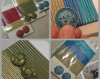 SOUTACHES Buttons Kit-Creative material-button set-plates and buttons-set kit-