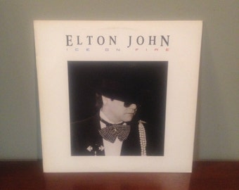 Elton John "Ice on Fire" vinyl record