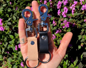 Leather Scrap Key Ring