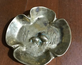 Vintage VM Brass Ashtray w/ Ducks
