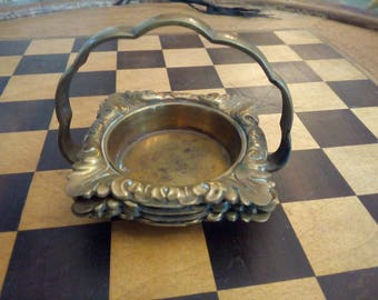 Ashtray Set brass 5 x 5 cm probably 1930s