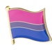Bisexual Flag Lapel Pin 16mm x 9.5mm Gay Lesbian Pride LGBT Hat Tie Tack Badge Pin