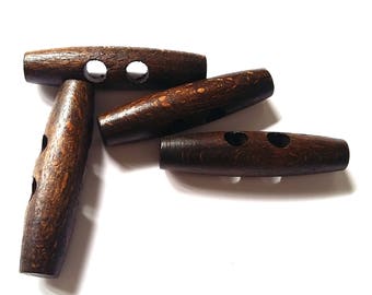 wood button for brandebourg attach