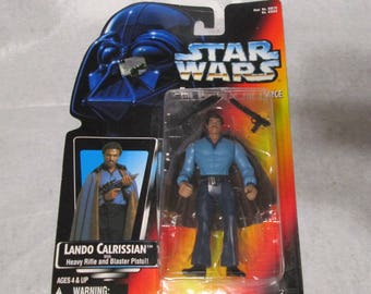 Vintage 1996 Kenner Star Wars The Power of the Force Lando Calrissian Orange Card