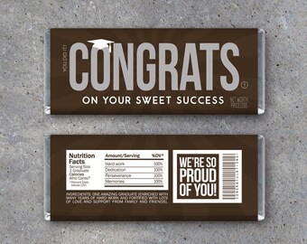 Graduation CONGRATS Candy Bar Wrappers–Printable Instant Download-DIY Hershey Wrapper-Graduation Party Favors-Graduation gift idea-gift tags